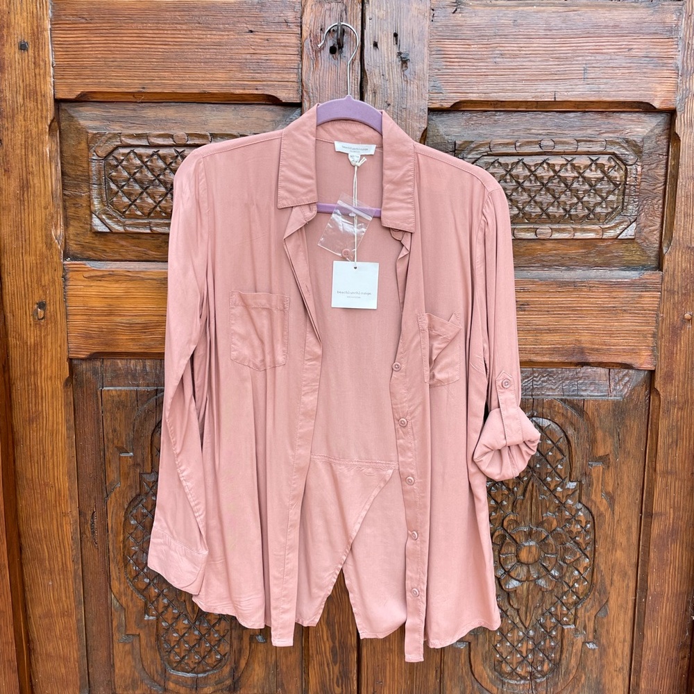 Pink Button-up Shirt